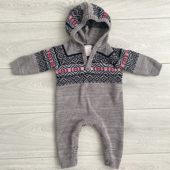 JOE FRESH Knit Christmas Holiday Jumper Romper Winter - Picture 1 of 7